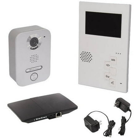 Aleko JT418KJT217JT826 Villa Intercom System with Indoor Monitor, Outdoor Station and Skybox