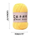 thumbnail image 3 of PALIFEUR Cotton Yarn Soft Cotton Yarn for Crocheting and Knitting, 1.76 oz/50g Solid Color Crochet yarn for Crafts Home Decorations DIY Toys Knit Clothes Yarn, ( 356 Yard), 3 of 6