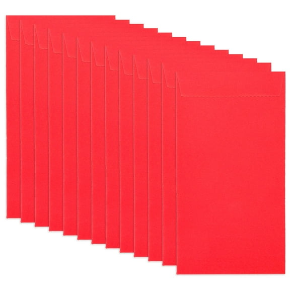 WHAMVOX  20 Pcs Small Envelopes for Money Saving Cash Challenge Budget Wallet Red