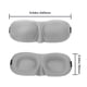 thumbnail image 2 of 2 Pack Sleep Eye Mask Shade Cover 100% Blackout Sleep Eye Masks For Sleeping Sleep Masks Suitable For Lunch Break Trave Camping Usage (grey), 2 of 5