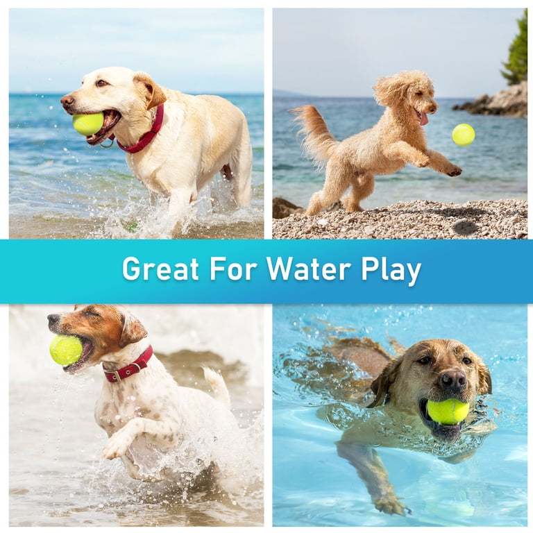 Prime Pets Tennis Balls with Squeakers Fetch Toy, 3 Pack 2.5 Inch photo 6