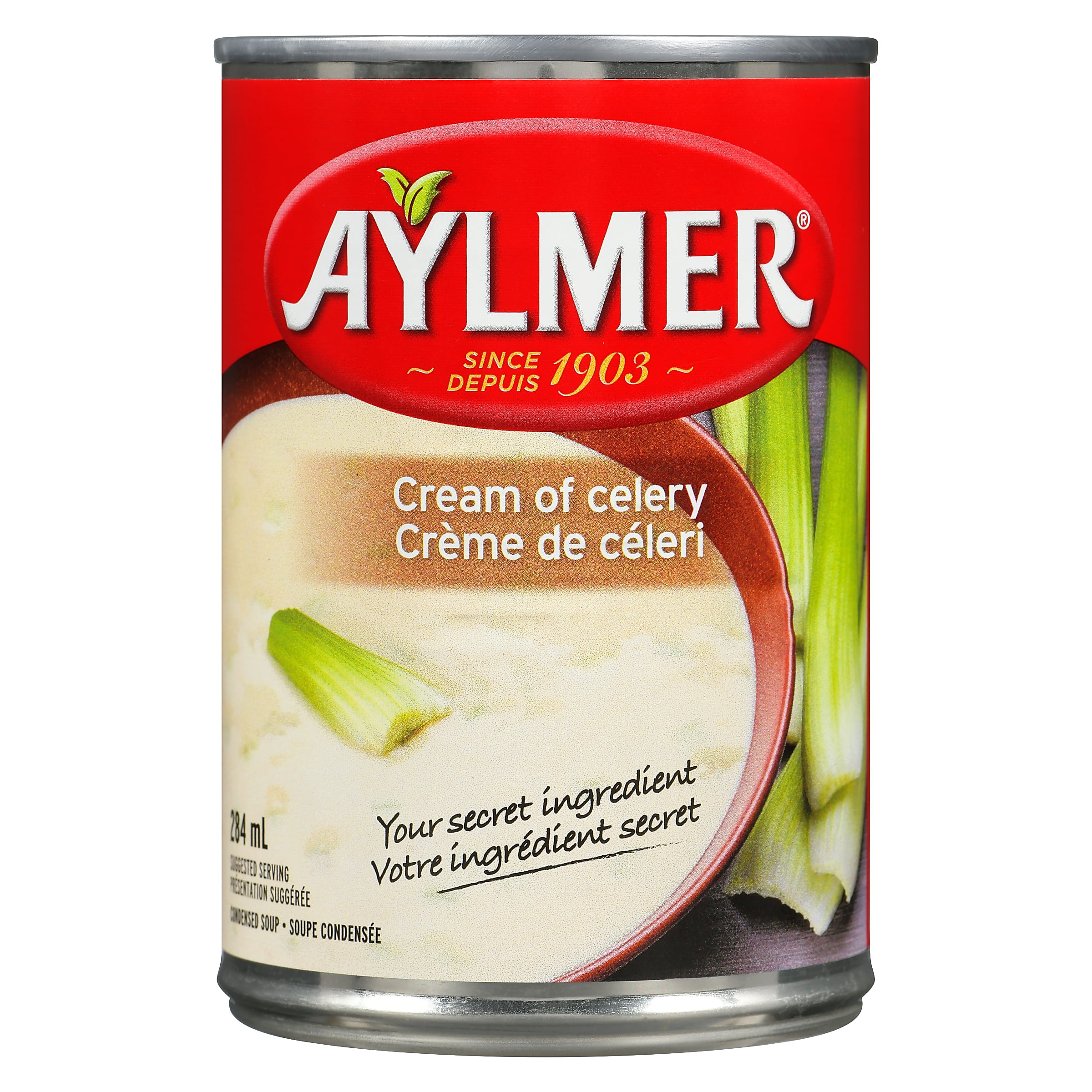 Aylmer Condensed soup Cream of celery, 284 mL Can, Condensed cream of celery
