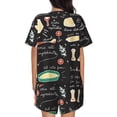 thumbnail image 3 of Picia Vegetable Quiche Pajamas Sets for Women Soft Short-Sleeved Pjs with Lounge Shorts Two Piece Sleepwear-Large, 3 of 9