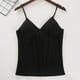 thumbnail image 1 of Camisola de manga corta para mujer con almohadilla para el pecho, sin aros de acero, ropa interior para yoga, pijamas deportivos, pijamas para mujer, 1 of 4