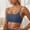 Blue, variant on Women's Sagging Yoga Bra With Removable Pads For Running Fitness Workout Seamless Comfort Support Activewear Sports Top