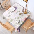 thumbnail image 2 of 52x52 Inch Waterproof Square Tablecloth, Thickened Polyester Table Cover for Dining & Parties, Floral Print, 2 of 6