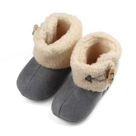 

Winter Warm Baby Boots Premium Soft Sole Prewalker Newborn Infant Boy Girl Crib Shoes Snow Boots