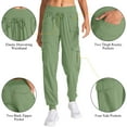 thumbnail image 3 of FEN AI Women Hight Waist Sweatpants for Women 8 Pockets Cargo Pants Lounge Workout Running Jogging Pants Outdoor Work Trousers, 3 of 9
