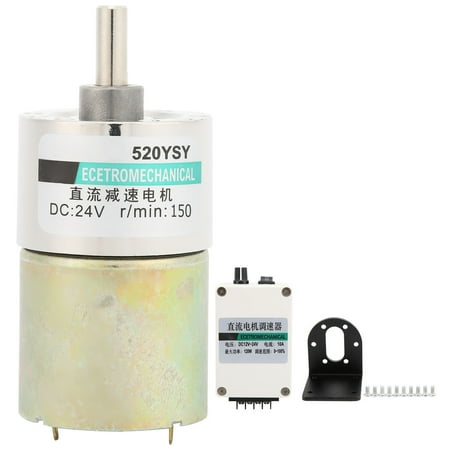 

DC Reduction Motor + Bracket Governor Adjustable Speed 24V CW/CCW for Manufacturing Equipment150rpm/min