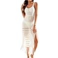 thumbnail image 2 of Mefallenssiah Mode Femmes Sans Manches Couleur Assortie Col Rond Confortable Robe Décontractée Sans Manches Ample, 2 of 8