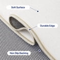 thumbnail image 3 of DEORAB Outdoor Rug 2.5'X8' Chenille Patio Carpet Washable Non Slip Three-Layer Material Animal Print Rug Camping Outside RV Mat,Cow Yellow Grey, 3 of 7