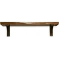 thumbnail image 4 of Edge Shelf -  Walnut Wood - Shelves for Bedroom -  Wall Shelves - Vintage Home - for Wall - Wooden Shelf - 48", 4 of 6