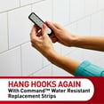 thumbnail image 3 of Command Bath Replacement Strips, Medium and Large Water-Resistant Adhesive Strips, Re-Hang Bath Hooks or Caddies, 2 Medium Strips, 4 Large Strips, 3 of 8