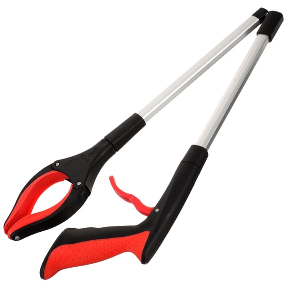 Soimiss Heavy Duty Foldable Trash Picker Grabber Tool with Non Skid Handle for Reaching Hard to Access Trash
