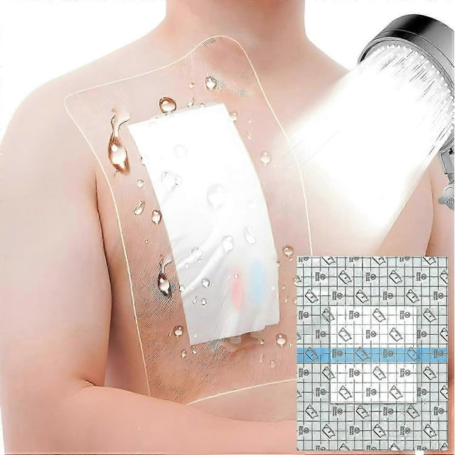 10"x12" Waterproof Shower Cover Incision Bandages for Large Wound with No Glue On The Cent