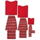thumbnail image 3 of INSPIRAR CHIC Ropa de Navidad de Manga Larga Tops Sólidos con Pantalones de Cuadros Conjuntos de Pijamas Familiares Niños y Niñas XS Rojo, 3 of 4