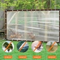 thumbnail image 4 of Bxaolu Clear Tarp Waterproof 6.5x9.84Ft Tarps Heavy Duty Plastic Tarp with Grommets, Clear Tarps for Outdoor Patio Enclosure Chicken Coop Cover, Transparent Tarpaulin for Porch Greenhouse Plant, 4 of 8
