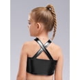 thumbnail image 4 of YiZYiF Kids Girls Dance Vest Tank Tops Shiny Sequin Metallic Crop Top Latin Ballroom Jazz Dancewear Black 12, 4 of 6