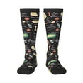 thumbnail image 2 of Lsque Vegetable Quiche Printed Crew Socks Men's Women's LightWeight Thin Casual Calf Socks ,Knee High Socks,Cotton Socks, 2 of 9