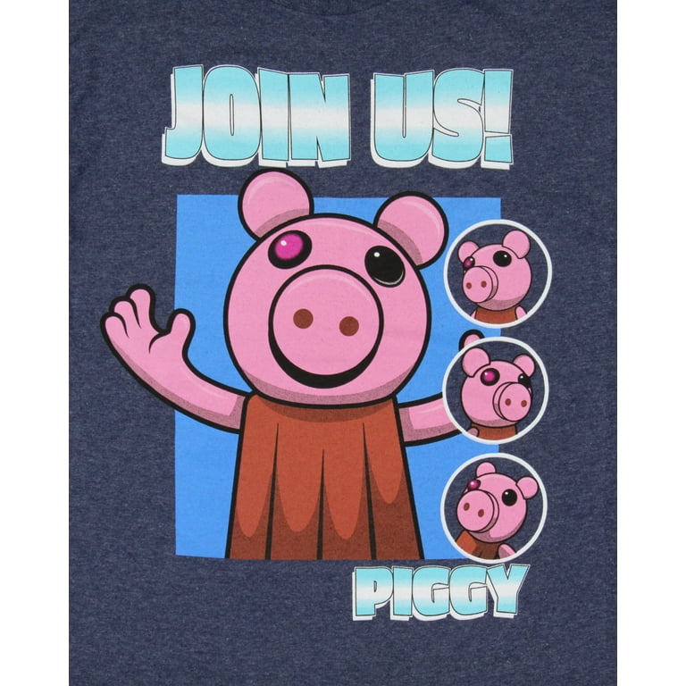 Roblox Piggy Horror Game Shirt Boys' Character Join Us T-Shirt