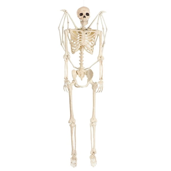 5FT Poseable Winged Skeleton Prop Decoration | Poseable Skeletons