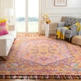 thumbnail image 2 of SAFAVIEH Aspen Deemer Southwestern Wool Area Rug, Pink/Violet, 7' x 7' Square, 2 of 8