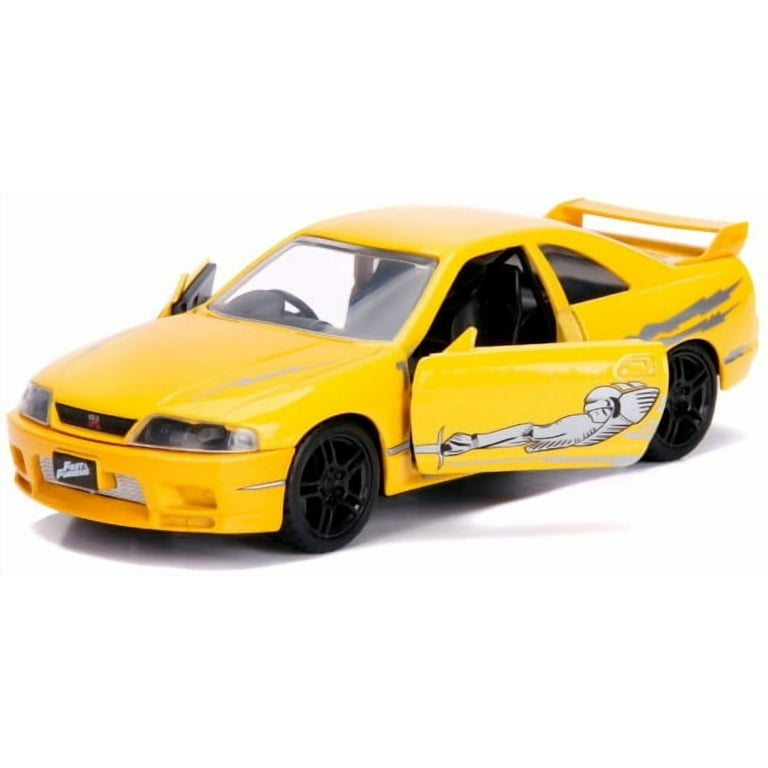 Leon's FAST FURIOUS Yellow Nissan Skyline GTR BCNR33 Diecast Toy