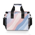 thumbnail image 7 of FORMRS Insulated Cooler Bag 24 Cans Capacity Soft Leakproof Lunch Box with Side Pockets, Abstract Blue, 7 of 7