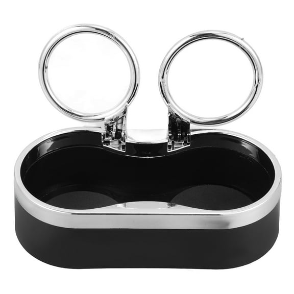 ORDDIART Center Console Cup Holder 1Pcs Black Plastic For Car Use With Double-Hole Design And Versatility