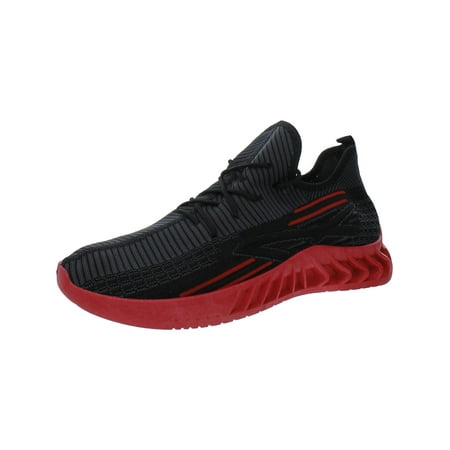 Akademiks Mens Fit 02 Knit Lace Up Running & Training Shoes