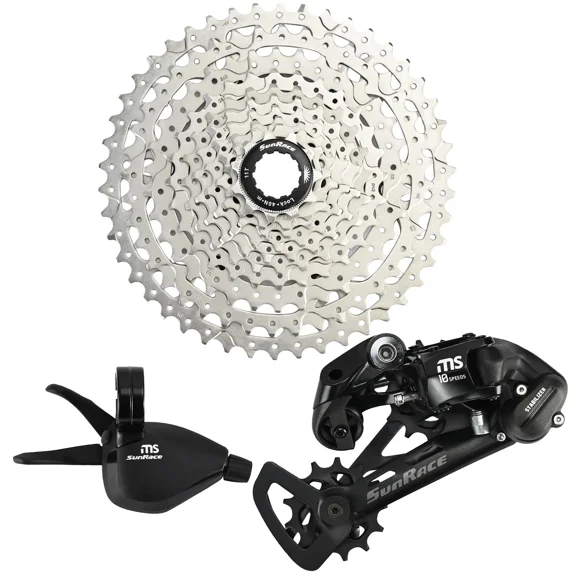 SunRace MS 1x10 Speed 11-46T MTB Groupset , Silver, SR3170