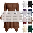 thumbnail image 2 of Iyufng Womens Off The Shoulder Flare Sleeve Corset Dresses Asymmetrical Hem Renaissance Faire Dress Halloween Party Costume, 2 of 9