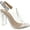 Silver, variant on Women's Fenton-1 Lucite Clear Strappy Block Chunky High Heel Open Peep Toe Sandal