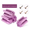 thumbnail image 1 of 4-in-1 Eyebrow Pencil Sharpener Sharp Blade Flat Pointed Shape Smooth Edge Portable Professional Eyebrow Pen Microblading Sharpener for Makeup Artist, 1 of 8