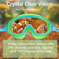thumbnail image 4 of 2 Pack Anti-Fog Anti-UV Wide View Swimming Goggles for Kids 3-14, 4 of 12