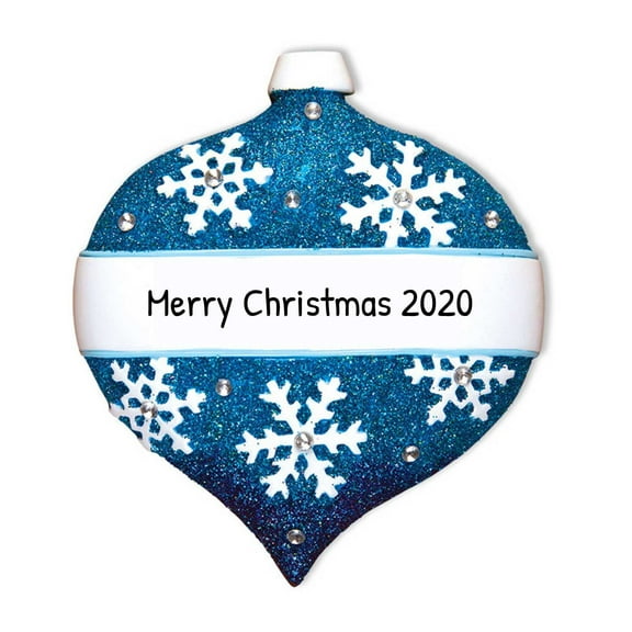 Ornaments by Elves Personalized Blue Ball Ornaments Xmas Decorations Holiday Keepsake Ornament