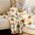 thumbnail image 6 of Yibo Sunflower Blanket Flannel Soft and Comfortable Anti-static Bed Sofa Blanket, 6 of 7