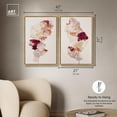 thumbnail image 5 of Burgundy Flow Duet Canvas Print Abstract Boho Art Set by Art Remedy, Gold Frame, 20 x 30, 5 of 6