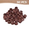 thumbnail image 3 of Uxcell 32Pcs Plastic Hole Plugs, Flush Type Panel Hole Plugs Insert End Caps for Locking Hole Furniture Cabinet 11mm Red-Brown, 3 of 6