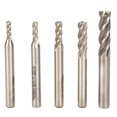 thumbnail image 2 of Juego de accesorios de fresadora de grabado CNC de 5 piezas de brocas de enrutador de acero de alta velocidad profesional, 2 of 10