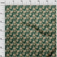 thumbnail image 3 of oneOone Cotton Jersey Dark Green Fabric Harvest Quilting Supplies Print Sewing Fabric By The Yard 58 Inch Wide, 3 of 4