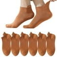 thumbnail image 6 of Besolor 6 Pairs Mens Low Cut No Show Socks Summer Cotton Non Slip Thin Ankle Short Casual Invisible Socks, 6 of 7