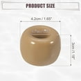thumbnail image 3 of Unique Bargains Round Mini Ceramic Toothbrush Holder Brown 1.65"x1.18" Electric Toothbrush Holder for Bathroom, 3 of 8