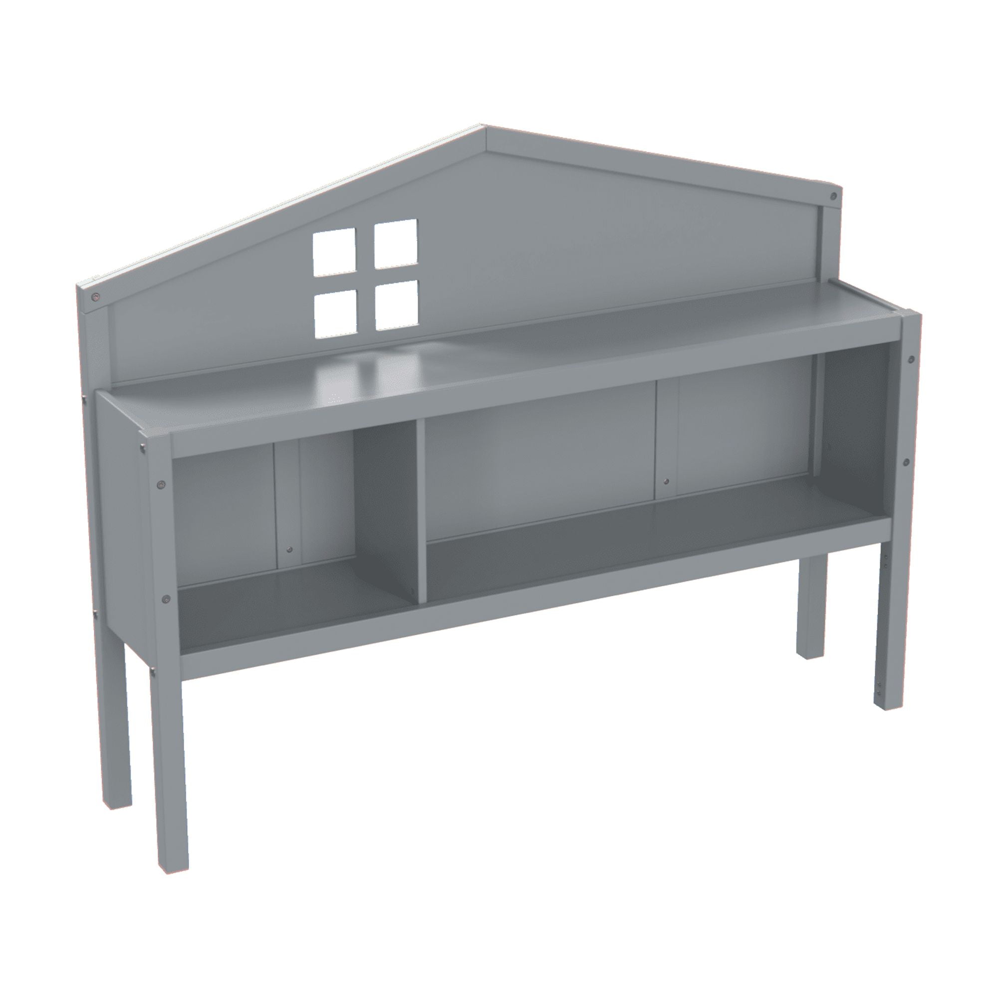 Jopath Headboard for Full Size Bed with Storage Shelf,Head Board Floor Bed,Sturdy and Stable,Easy Assembly,Grey