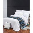 thumbnail image 2 of Bed Runner Scarf Queen Size, Cute Giraffe Stain Bed Runners & Scarves for Foot of Beds, Wildlife Animals Blue Ethnic Geometric Decorative Bedding Runner Scarf for Hotel Home Bedroom 83 x20 Inch, 2 of 6