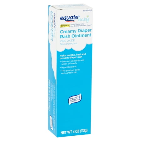 (2 Pack) Equate Baby Creamy Diaper Rash Ointment, 4