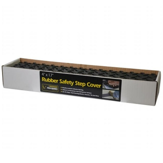New Buffalo Corp RSSTEPBOX Pro-Series Adhesive Rubber Step Cover - 4 x 17 in