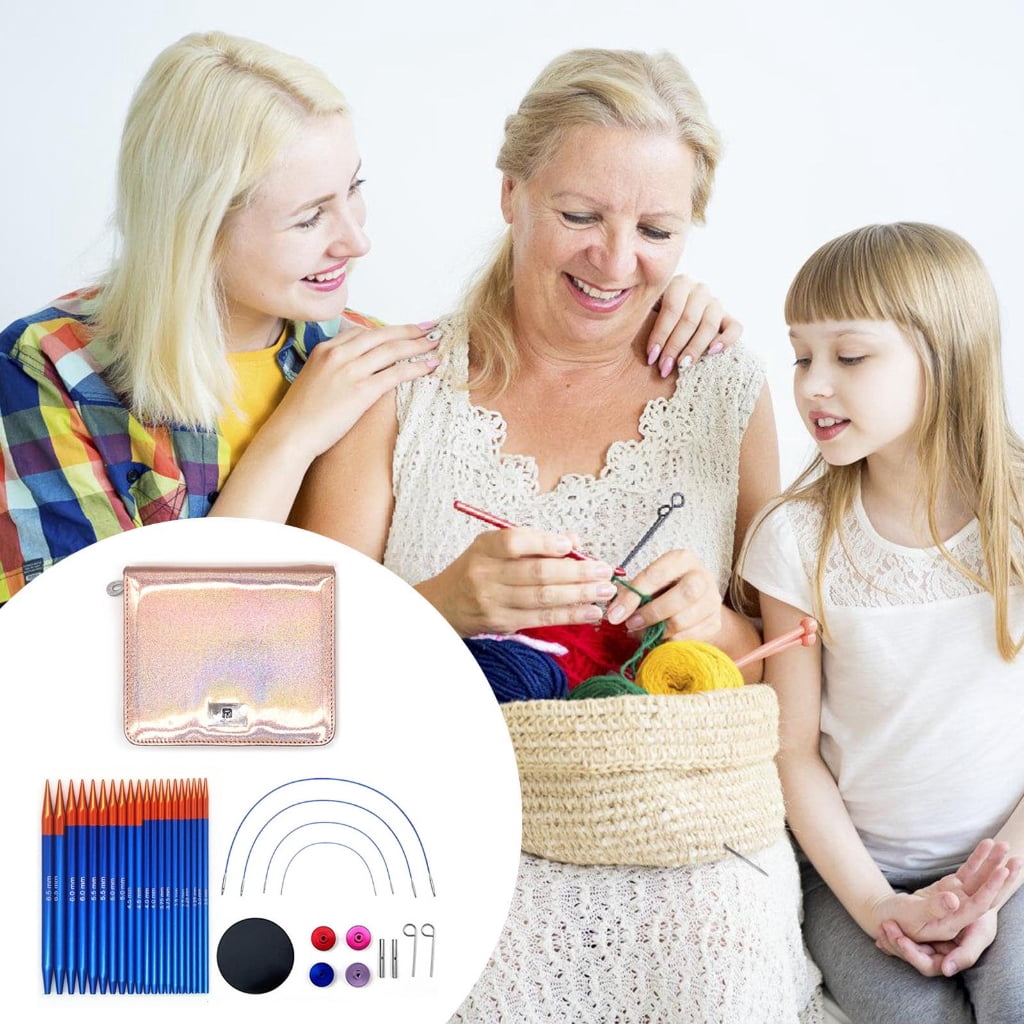 Geemin Interchangeable Circular Knitting Needle Set 3.0-6.5mm Circular Knitting Pins