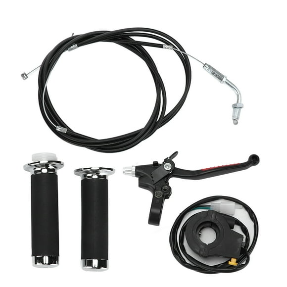 Mini Bike Parts, Standard Size Throttle Handle Kit Ergonomic For Engine Motorized Bicycle