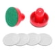 thumbnail image 3 of Paletas de Air Hockey, empuñaduras de portería, empujadores, regalo de entretenimiento, 2 uds., empujadores de Air Hockey Putter rojo, 3 of 8